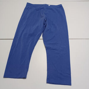 VS Yoga Womens Legging Purple Waist Band Pull On Cropped Length Pants L